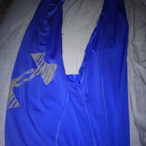 Long blue under armour compression pants